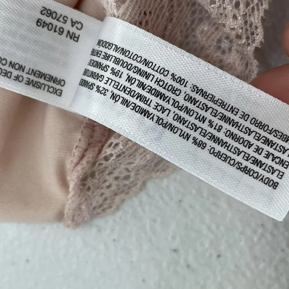 b.tempt'd by Wacoal Panties Womens Large US 7 2 Pack Nude Hipster B.Bare Lace‎
